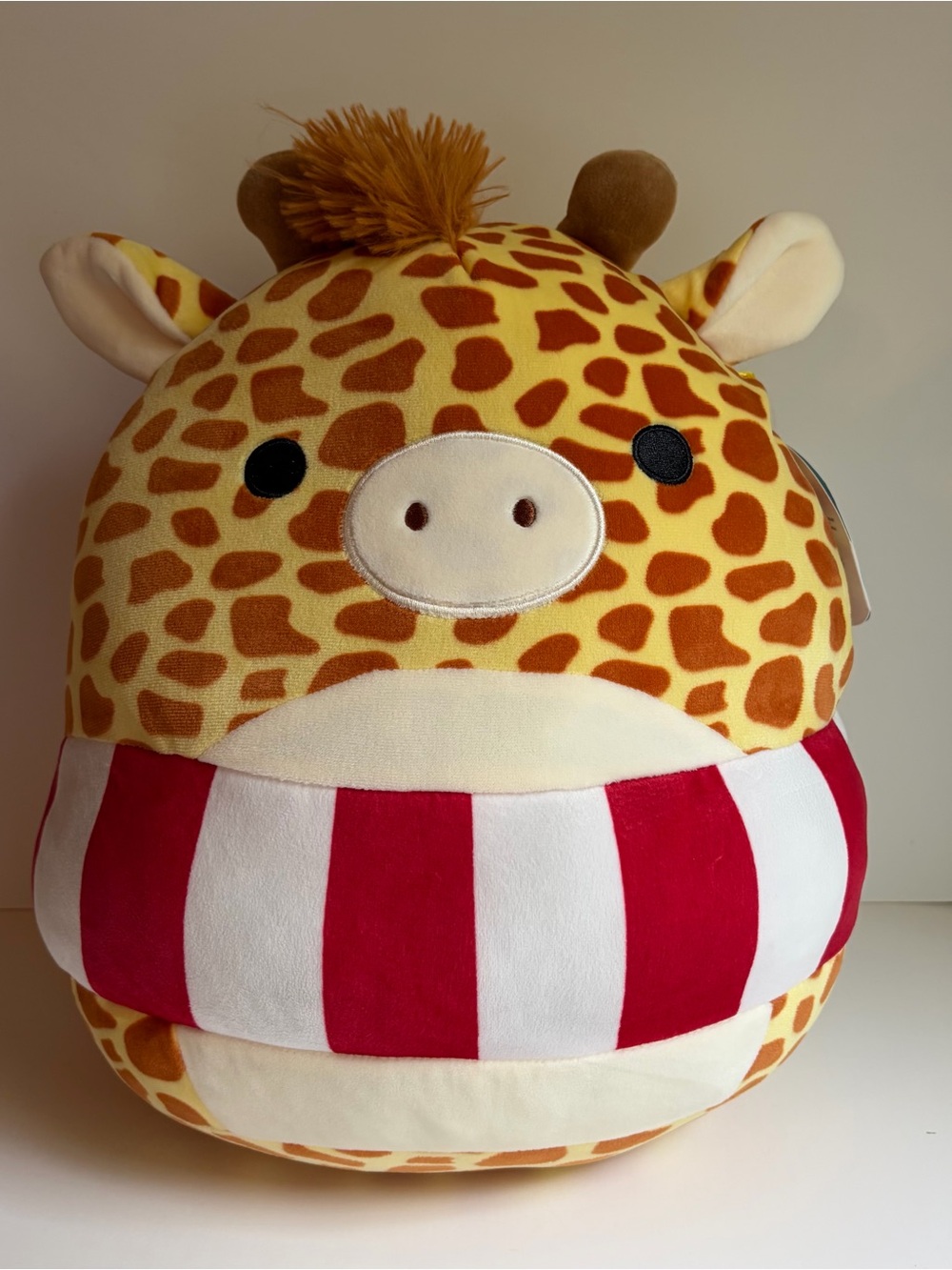 New Squishmallow Giraffe Gary Limited Edition 12” Red White Stripe